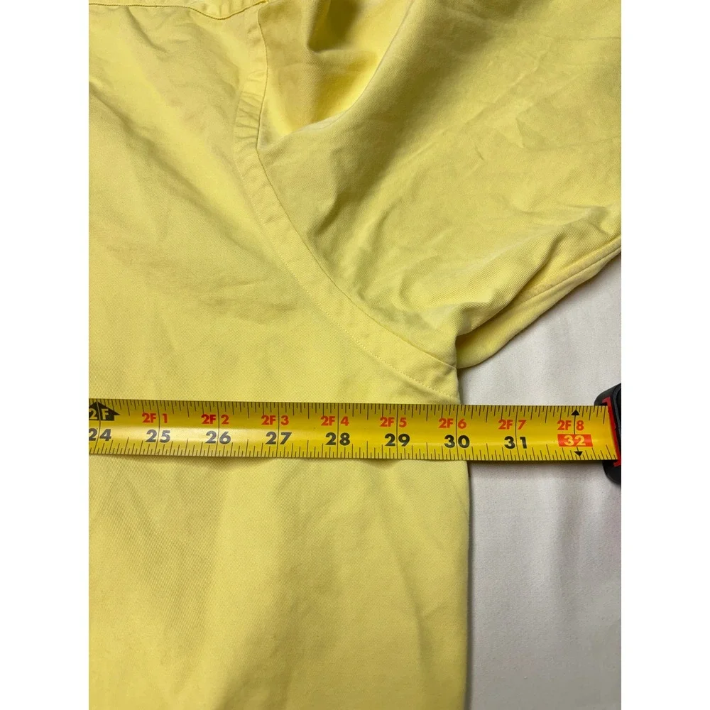 Ralph Lauren Blake Shirt Mens XXL Yellow Cotton Twill Button Down Long Sleeve